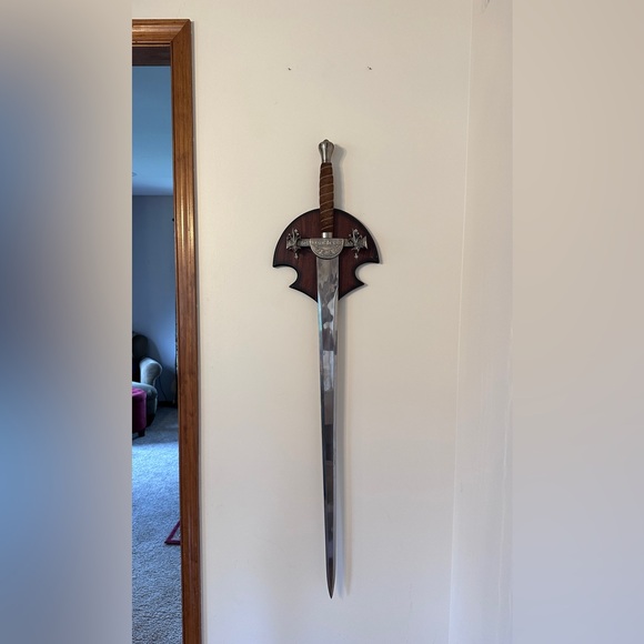 Medieval Inspired Sword Holder Wall Hanging - Picture 2 of 8